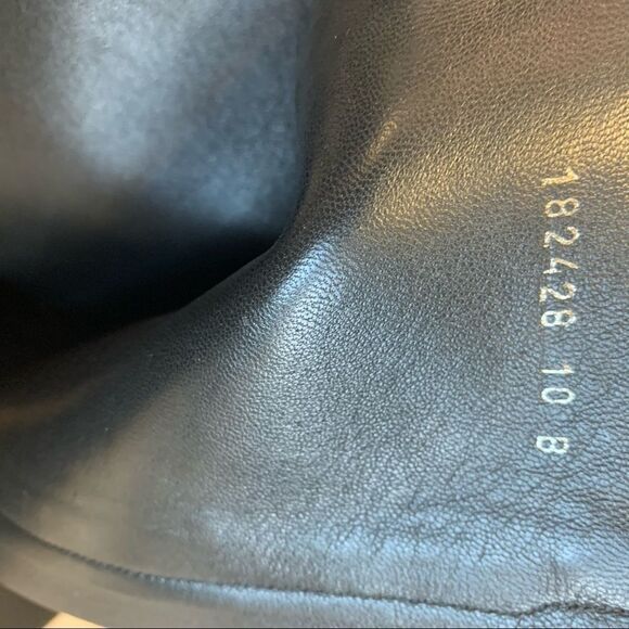 Gucci Black Glossy Leather Knee High Platform Boot Sz 10B - Picture 13 of 16